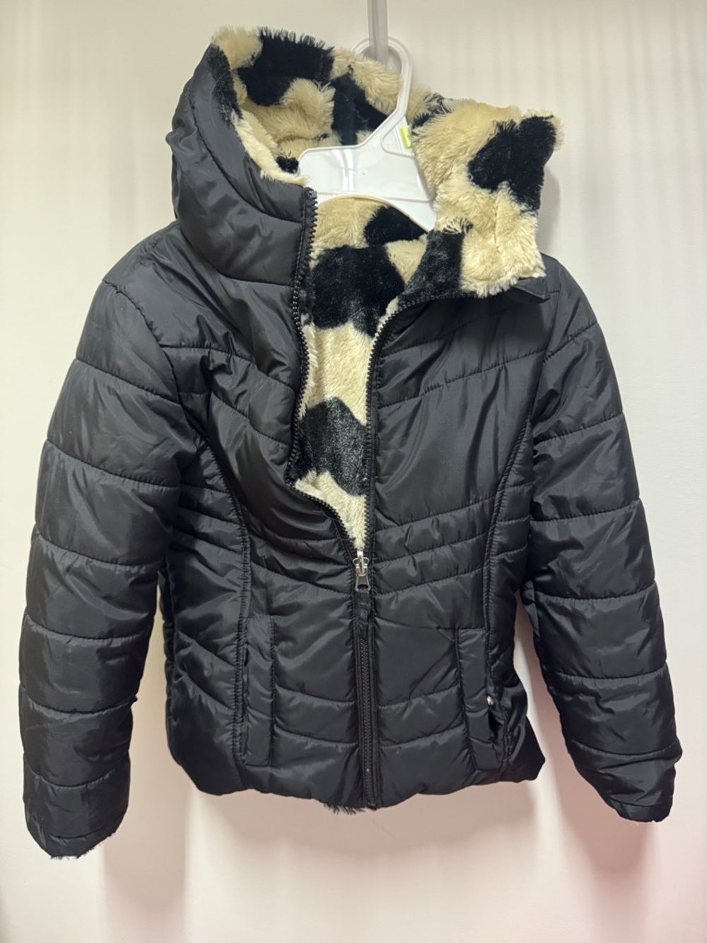 Like new! Size 6 Madden Girl Black reversible Jacket